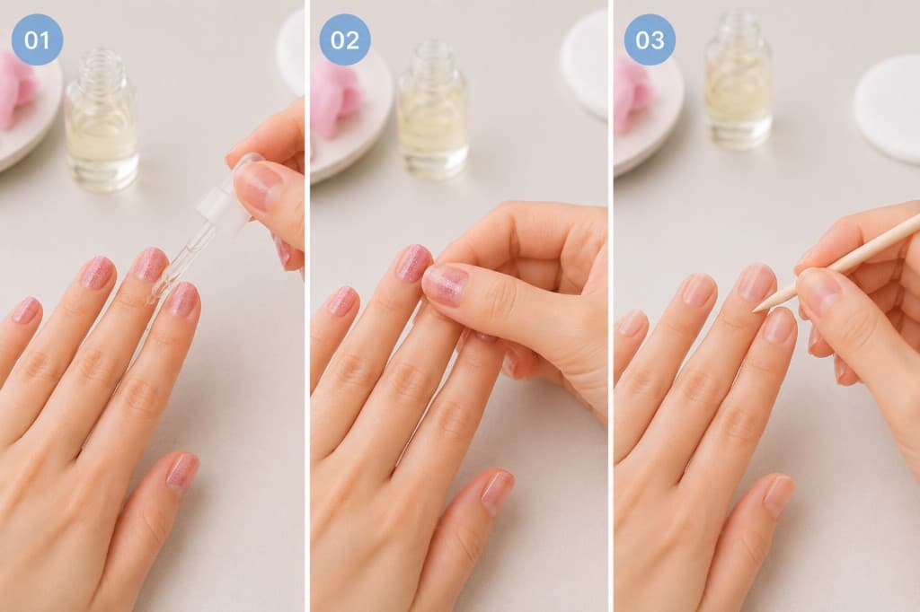 How to remove gel nail wraps step by step