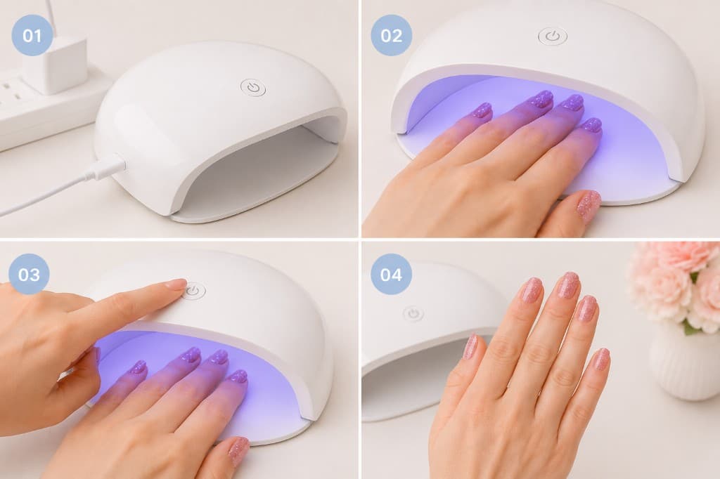 How to use the UV lamp step by step