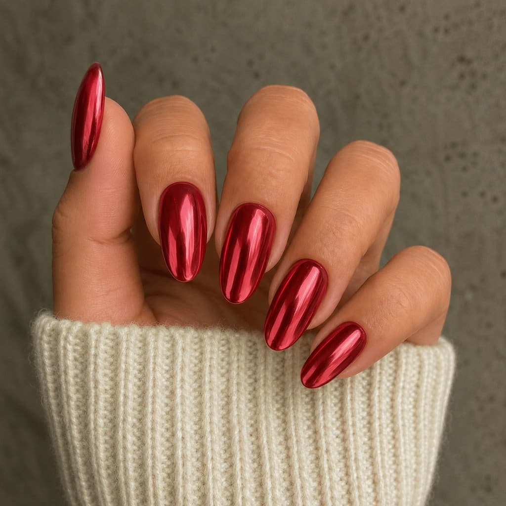 Ruby Radiance Semi-Cured Gel Nail Wrap Kit